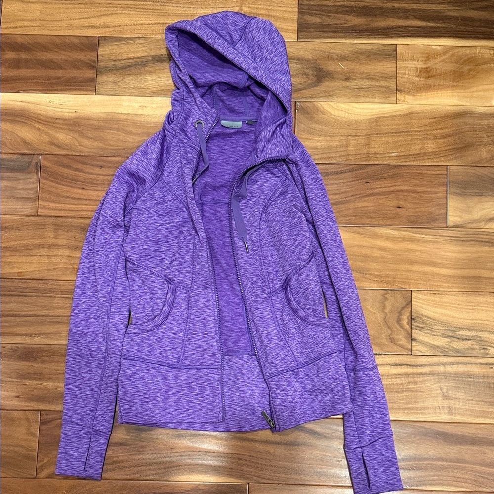 Women's Purple Athleta Hooded Zip-up